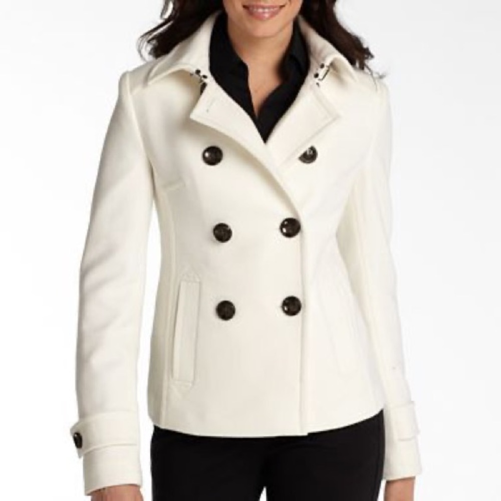 Creamy White Peacoat